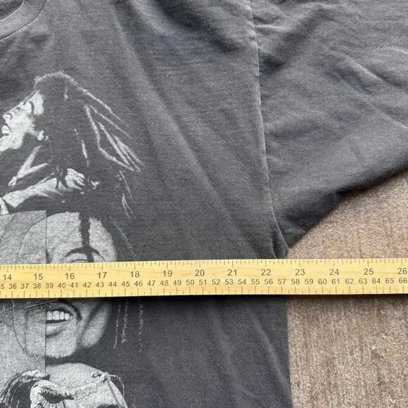 Bob Marley Double Sided 90s Grail Music Shirt Single Stich Size Large